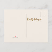 ニューシーズン新しいホーム秋の引越し告知 案内ポストカード (裏面)