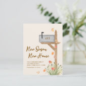 ニューシーズン新しいホーム秋の引越し告知 案内ポストカード (スタンド正面)