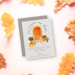 ニューシーズン新しいホーム秋移動告知カード 案内状