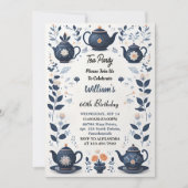 ニューシ王室のックアダルトフェアリティティーパーティー60th誕生日 招待状 (正面)