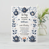 ニューシ王室のックアダルトフェアリティティーパーティー60th誕生日 招待状 (スタンド正面)