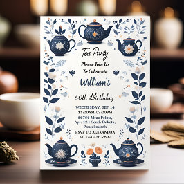 ニューシ王室のックアダルトフェアリティティーパーティー60th誕生日 招待状