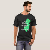 ニュージェイジーでのライム病の認識 Tシャツ (正面フル)