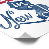 ニュージャージーおもしろいポスター赤白青州プリント ポスター (角)