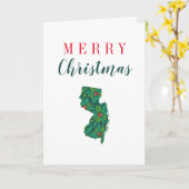 ニュージャージーからのメリークリスマス カード (黄色い花)