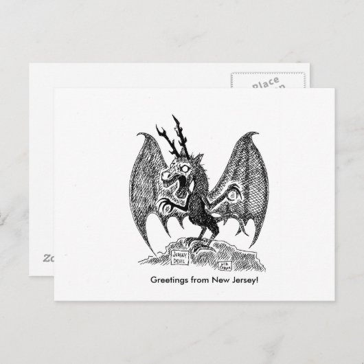 ニュージャージーからの挨拶! ポストカード (正面/裏面)
