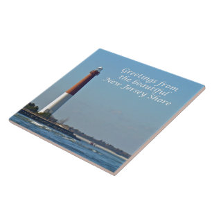 ニュージャージーからの挨拶 – Barnegat Light タイル