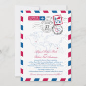 ニュージャージーとインドネシアエアメ結婚ール 招待状 (正面)