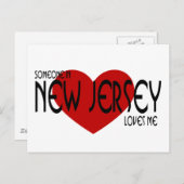 ニュージャージーにいる誰かが私を愛している ポストカード (正面/裏面)