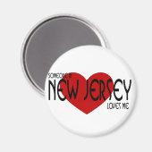 ニュージャージーにいる誰かが私を愛している マグネット (正面/裏面)