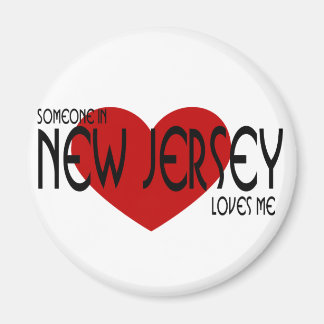 ニュージャージーにいる誰かが私を愛している マグネット