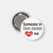 ニュージャージーにいる誰かが私を愛している マグネット (正面/裏面)