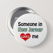 ニュージャージーにいる誰かが私を愛している 缶バッジ (正面&裏面)