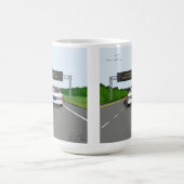 ニュージャージーに入る。CDアニメを増おもしろいやす コーヒーマグカップ (中央)