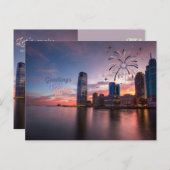 ニュージャージーのはがきからの挨拶 ポストカード (正面/裏面)