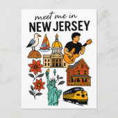 ニュージャージーのショアランドマークで会う ポストカード (正面)