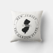 ニュージャージーのジップコードピロー クッション (裏面)
