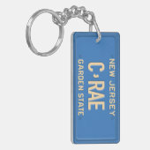 ニュージャージーのナンバープレートカスタムなKeychain CRAE キーホルダー (正面左)