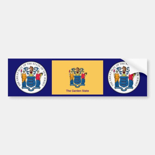 ニュージャージーのバンパーステッカー バンパーステッカー (正面)