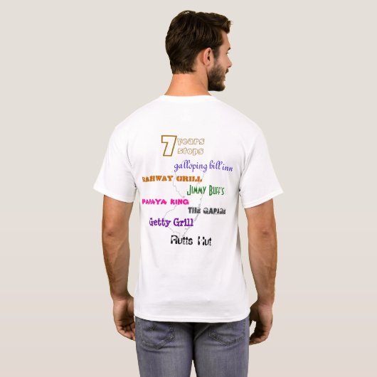 ニュージャージーのホットドッグ旅行2010年 Tシャツ (裏面フル)