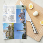 ニュージャージーのライトハウスティータオル キッチンタオル (四つ折り)