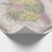 ニュージャージーのヴィンテージの地図 ラッピングペーパー (角)