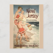 ニュージャージーのヴィンテージ旅行ポスターポストカード ポストカード (正面)