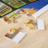 ニュージャージーのヴィンテージ旅行 ジグソーパズル (側面)