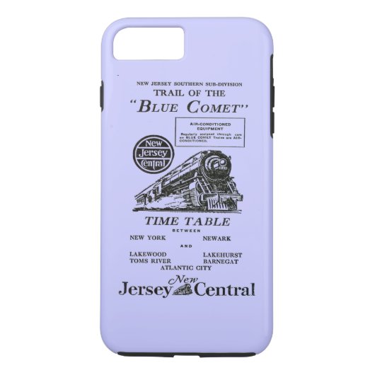 ニュージャージーの中央青い彗星の列車 Case-Mate iPhoneケース (裏面)