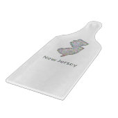 ニュージャージーの地図 カッティングボード (角)