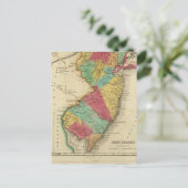 ニュージャージーの地図 ポストカード (スタンド正面)