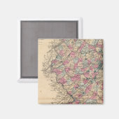 ニュージャージーの地図 マグネット (正面/裏面)