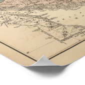 ニュージャージーの地質図 ポスター (角)