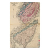 ニュージャージーの地質地図 ミニクリップボード (裏面)