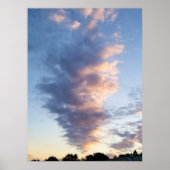 ニュージャージーの夕焼けの雲 ポスター (正面)