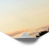 ニュージャージーの夕焼けの雲 ポスター (角)