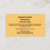 ニュージャージーの封印ニュージャージーの封印 名刺 (裏面)