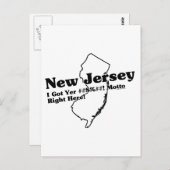 ニュージャージーの州のスローガン ポストカード (正面/裏面)