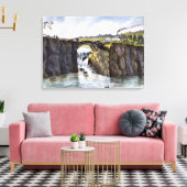 ニュージャージーの秋の過素晴らし去的な絵画 キャンバスプリント (インサイチュ (リビング))