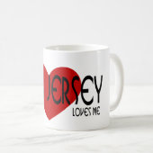 ニュージャージーの誰かは私を愛します コーヒーマグカップ (正面右)