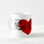 ニュージャージーの誰かは私を愛します コーヒーマグカップ (正面左)