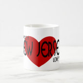 ニュージャージーの誰かは私を愛します コーヒーマグカップ (中央)