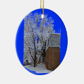 ニュージャージーの雪景色 セラミックオーナメント (右)