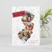 ニュージャージーの願い | ホリデーフォトコラージュカード シーズンカード (スタンド正面)