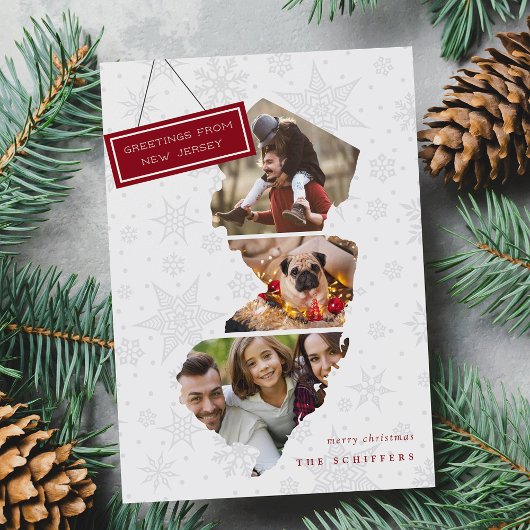 ニュージャージーの願い | ホリデーフォトコラージュカード シーズンカード