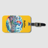 ニュージャージーの鮮やか海岸沿いのアトラクション ラゲッジタグ (正面横)