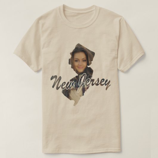 ニュージャージーのTシャツの写真州 Tシャツ (デザイン正面)