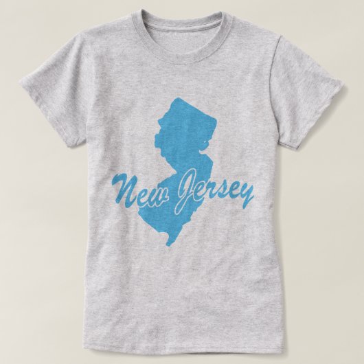ニュージャージーのTシャツの州 Tシャツ (デザイン正面)