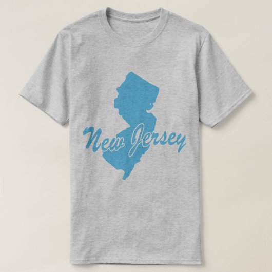 ニュージャージーのTシャツの州 Tシャツ (デザイン正面)