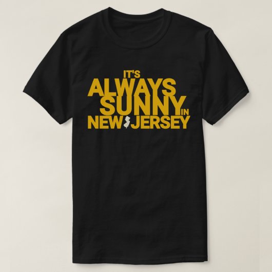 ニュージャージーはいつも晴れ Tシャツ (デザイン正面)